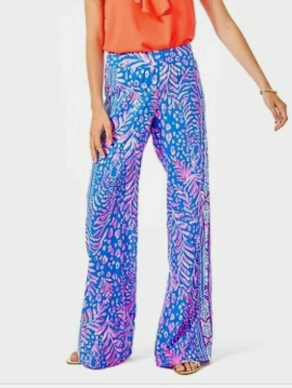 Lilly Pulitzer Bal Harbour Mid Rise Palazzo Pants